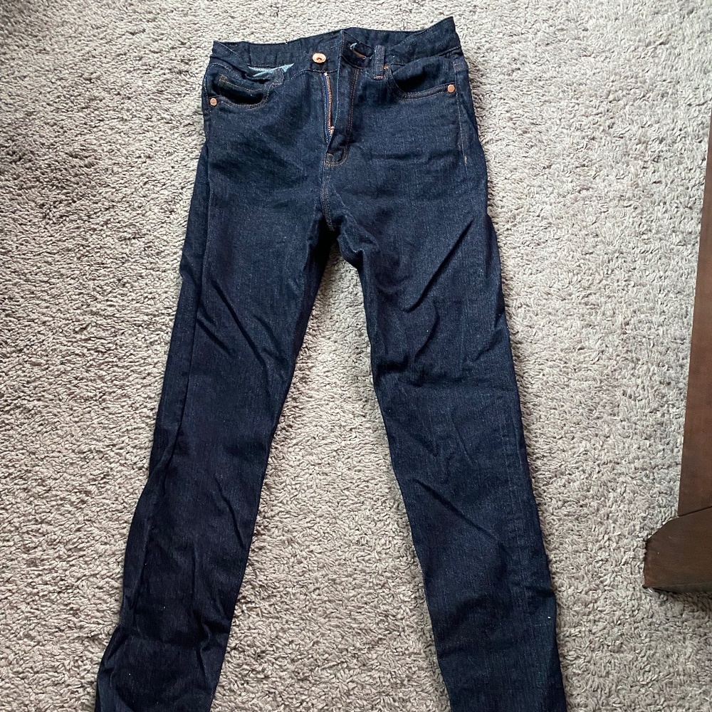 Raw redline Japanese selvedge denim